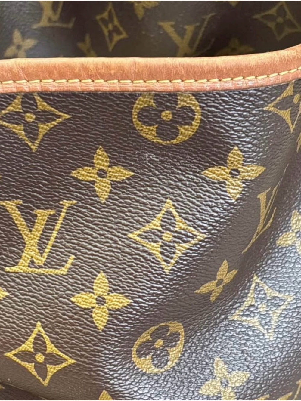 Louis Vuitton Brown Monogram Canvas Hobo Shoulder Bag with Vachetta Handle - Picture 4 of 10